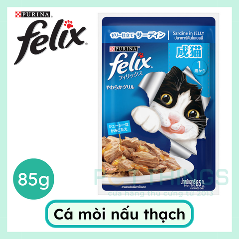 Pate Mèo Felix Sardine in Jelly 85g