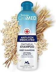 Sữa tắm chống ngứa, trị vảy gàu & sạch sâu dịu nhẹ cho da kích ứng TropiClean OxyMed Medicated Oatmeal Anti Itch 592ml