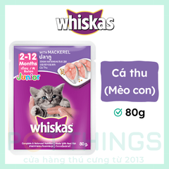 Pate Mèo Con Whiskas Junior Mackerel 80g