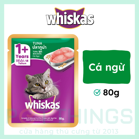 Pate Mèo Whiskas 1+ Years Tuna 80g