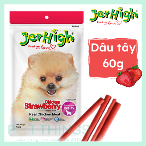 Bánh thưởng / snack chó Jerhigh Strawberry 60g