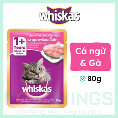 Pate Mèo Whiskas 1+ Years Tuna with Chicken Meat 80g