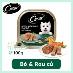 Pate Chó Cesar Beef & Vegetable 100g