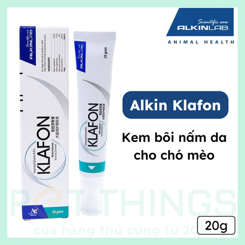 Alkin Klafon Kem trị nấm da cho chó, mèo 20g