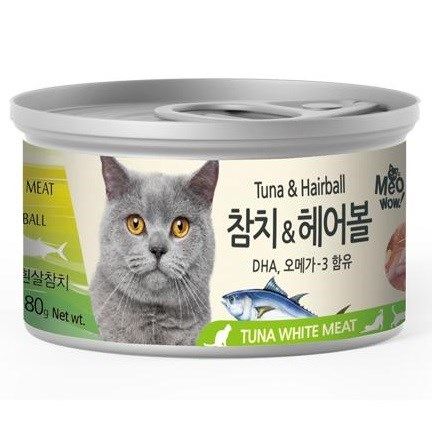 Pate mèo MeoWow Cá ngừ & Hairball 80g