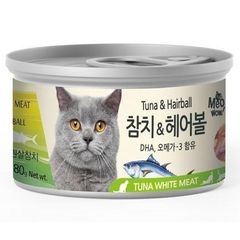 Pate mèo MeoWow Cá ngừ & Hairball 80g