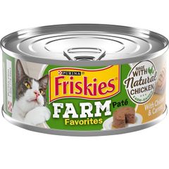 Pate mèo Friskies USA Farm Favorites Pate Chicken & Carrots 156g