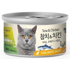 Pate mèo MeoWow Cá ngừ trắng & Thịt Gà 80g