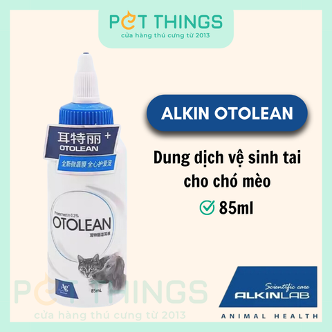 Dung Dịch Vệ Sinh Tai Cho Chó Mèo Alkin Otolean 85ml