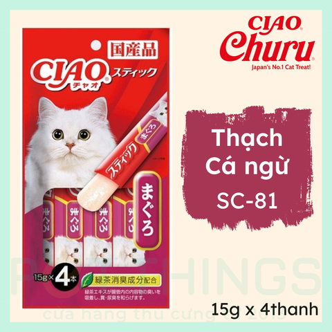 Súp Thưởng Cho Mèo CIAO Churu SC-81 Tuna In Jelly 15gx4