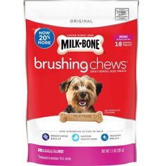 Milk-Bone Original Brushing Chews Daily 18 Mini Dental Dog Treats