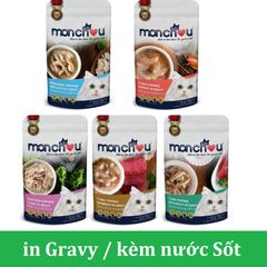 Pate mèo Monchou kèm nước Sốt Gravy 70g