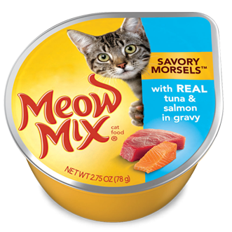 Meow Mix Tuna & Salmon in Gravy 78g