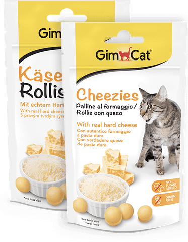 Gimcat Cheezies bánh thưởng cho mèo phô mai viên 50g