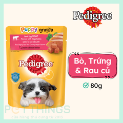 Pate Chó Con Pedigree Puppy Beef, Egg Loaf Flavor With Vegetables 80g