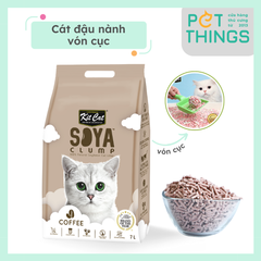 Cát đậu nành cho mèo Kit Cat SOYA Clump Coffee 7L