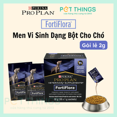 Men tiêu hóa Dạng Bột Cho Chó Purina Pro Plan Fortiflora Probiotic Supplements For Dogs, Gói Lẻ 2g