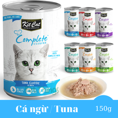 Pate mèo Kit Cat Complete Cuisine in Broth 150g Cá ngừ +