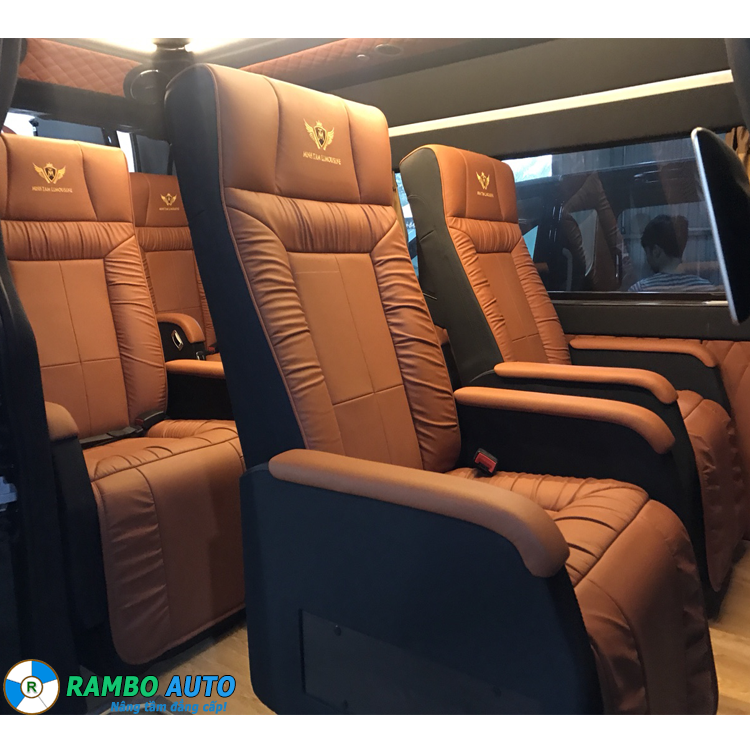 Bọc ghế da xe transit thành Limousine