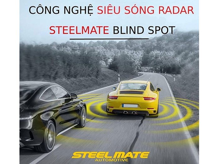 Cảm biến điểm mù Steelmate Blind Spot xe Vinfast Lux Sa