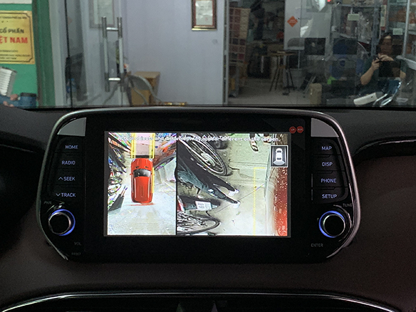 Camera 360 độ Owin 3D Pro xe Hyundai Santafe