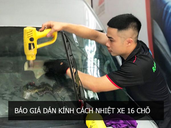 Báo giá dán phim cách nhiệt xe 16 chỗ Transit - Solati