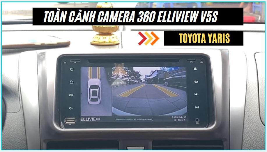 Camera 360 độ ElliView V5S xe Toyota Yaris
