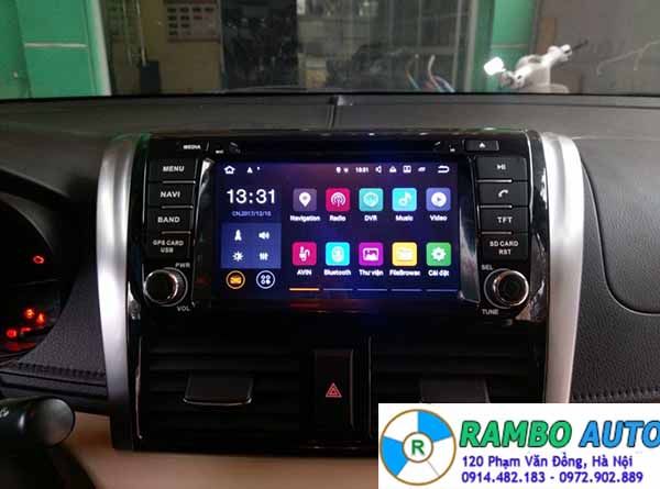 Màn hình xe Toyota Vios 2014 - 2017 - DVD Kiri - Android 7.1
