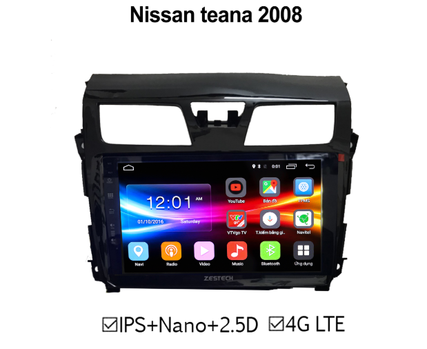 Màn hình DVD Nissan Teana 2008 ZESTECH 4G