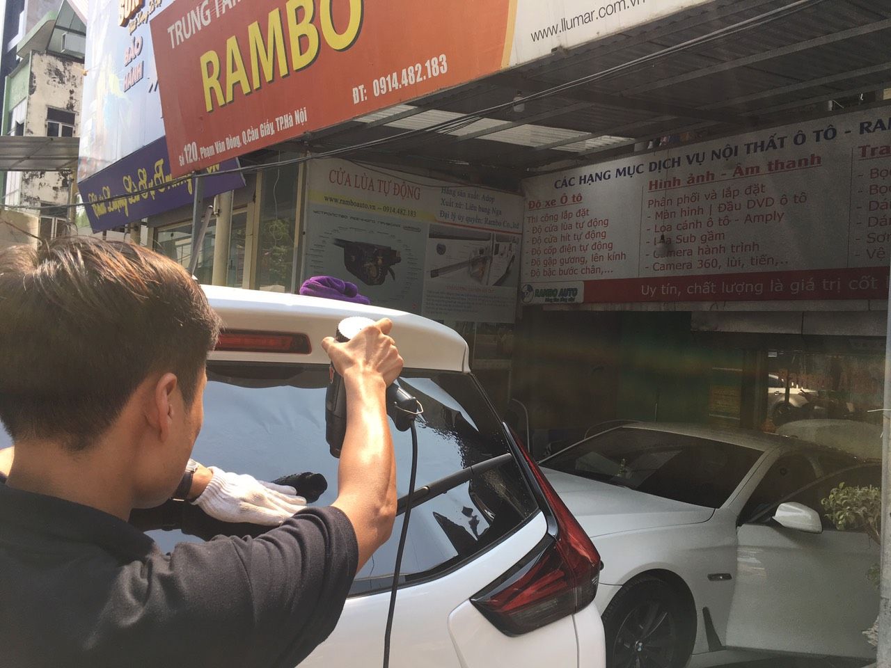 Dán phim cách nhiệt xe Mitsubishi Xpander - Film LLumar