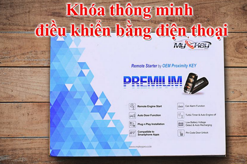 Khóa thông minh điều khiển bằng điện thoại cho xe ô tô - Mykey premium