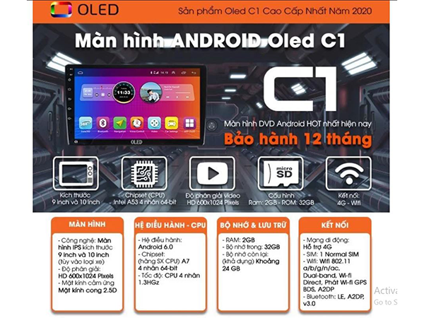 Tổng Hợp Màn Hình Android Oled Xe Kia Morning 2021