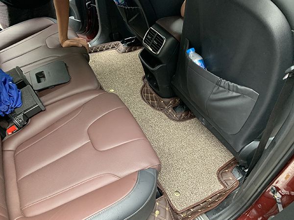 Thảm lót sàn da 6D xe Hyundai Santafe