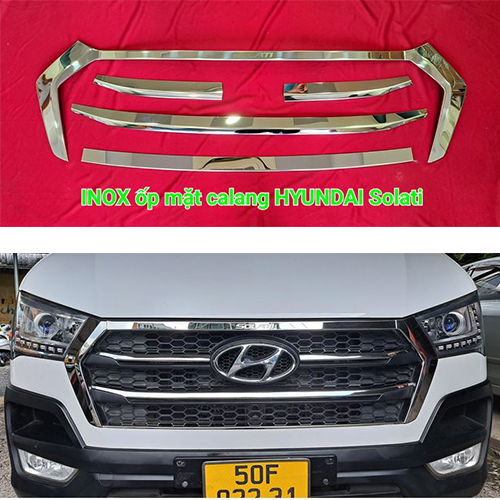 INOX ốp mặt calang xe HYUNDAI Solati - Rambo Auto