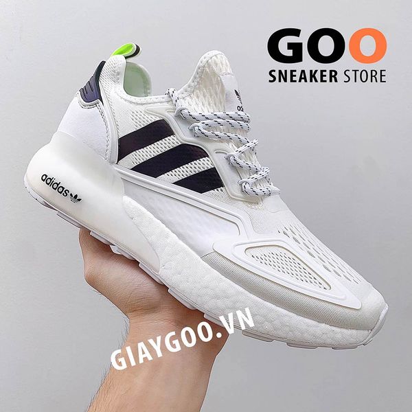  Adidas Zx 2k Boost White Black 1:1 