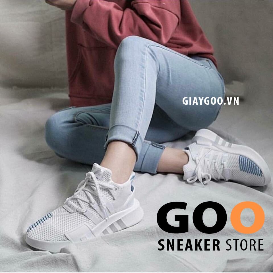 Adidas EQT Bask Trắng Xanh (Form rộng. nên chọn nhỏ hơn 1 size)