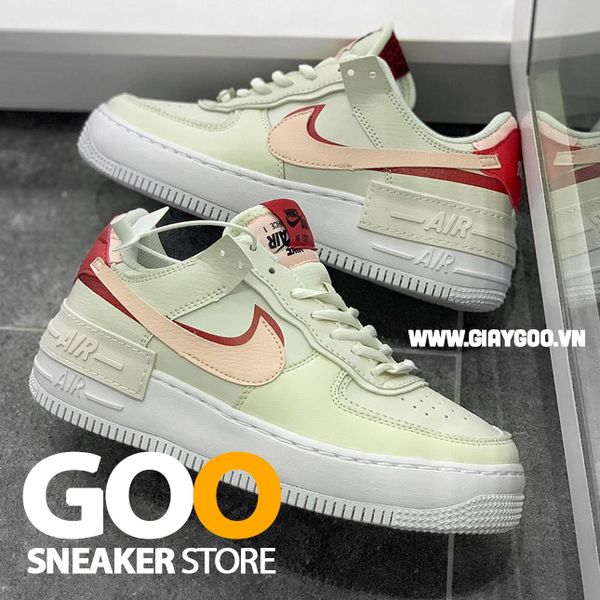  Nike Air Force 1 Shadow Trắng Đỏ 