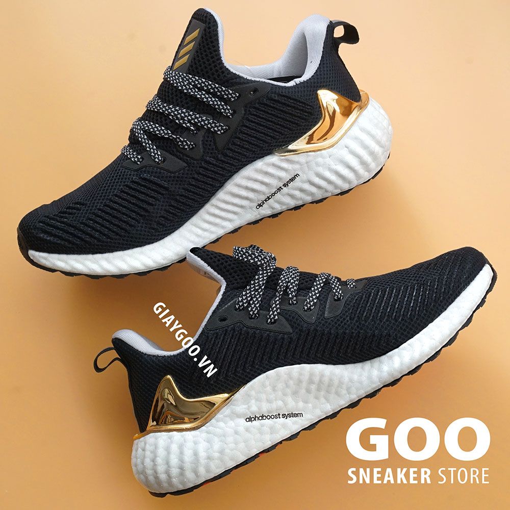 Adidas Alphaboost Đen Vàng