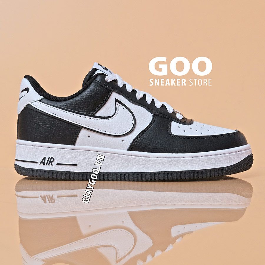  Air force 1 Black white Panda da sần LA 