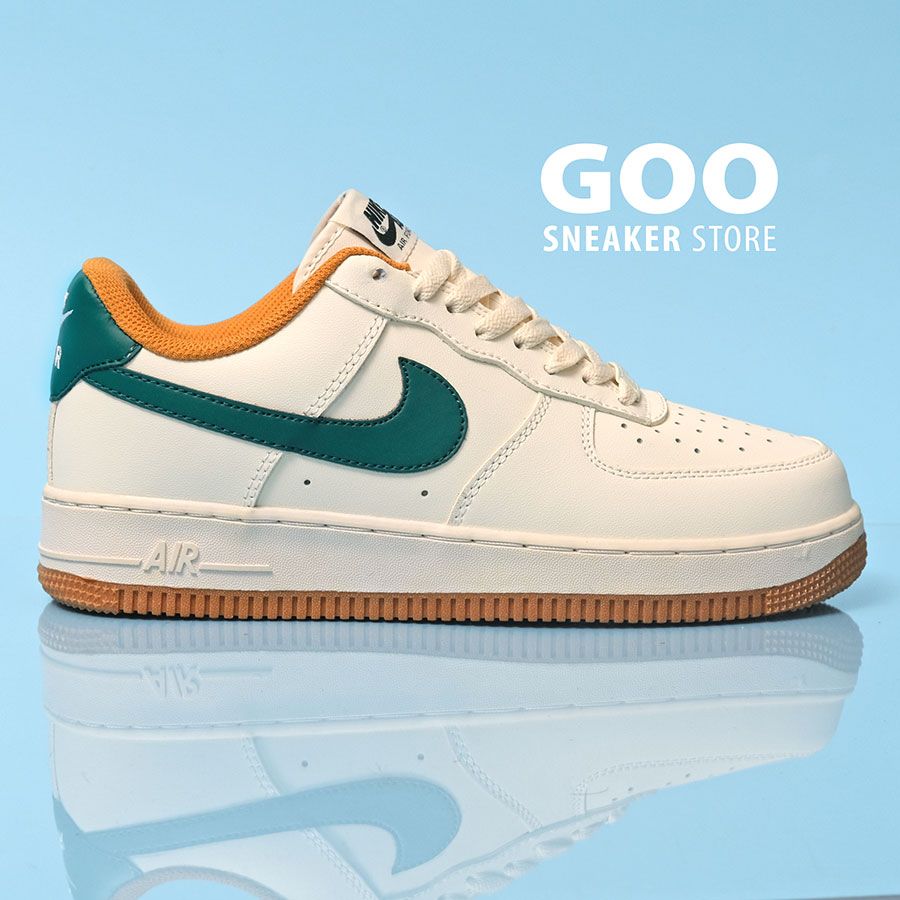  Air force 1 low Beige Green Gum Like auth 