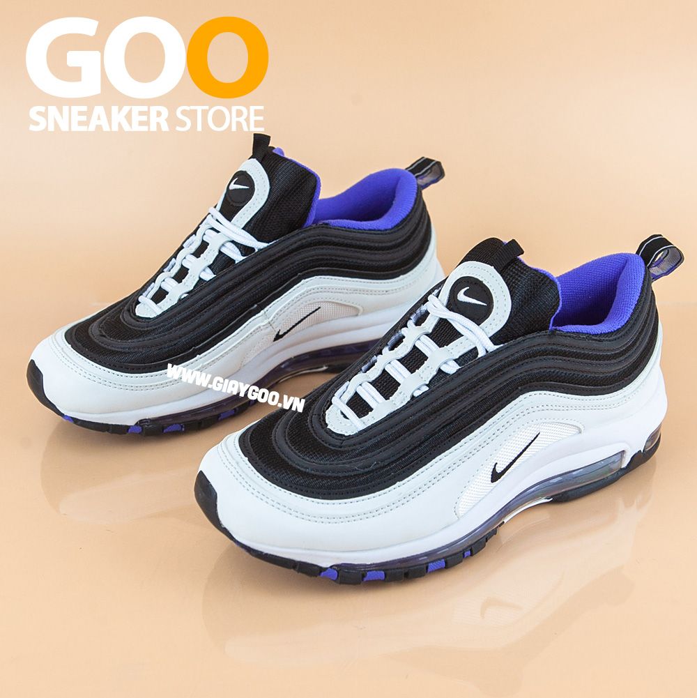 Nike air max 97 trắng đen xanh