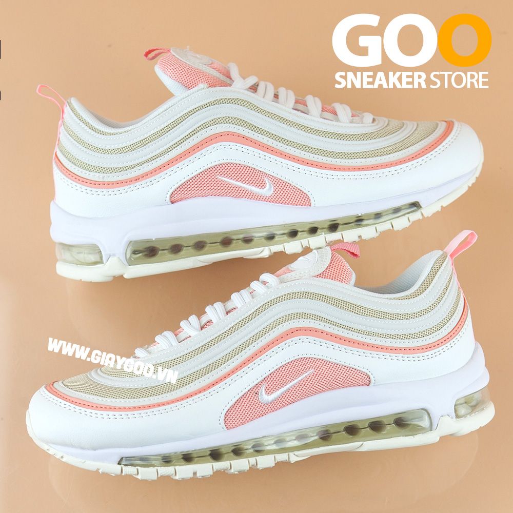 Nike Air Max 97 trắng hồng