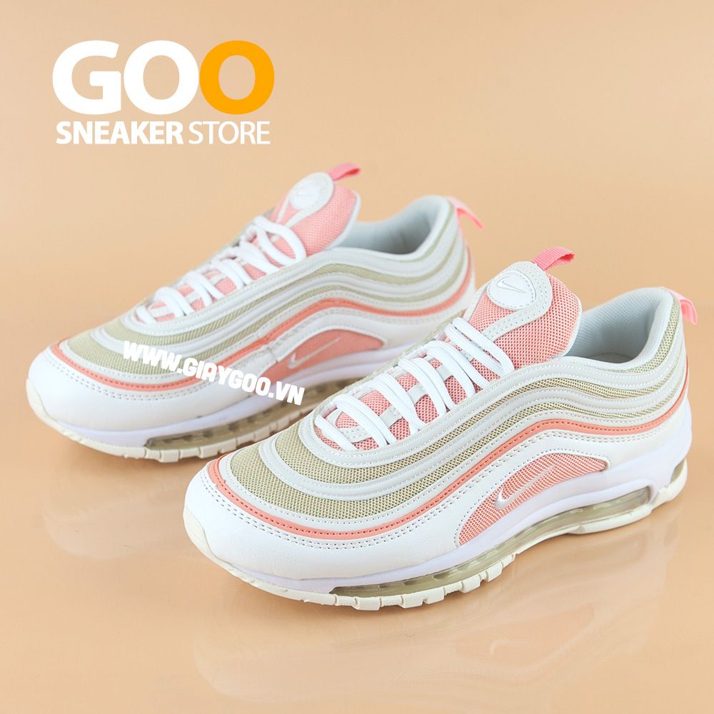  Nike Air Max 97 trắng hồng 