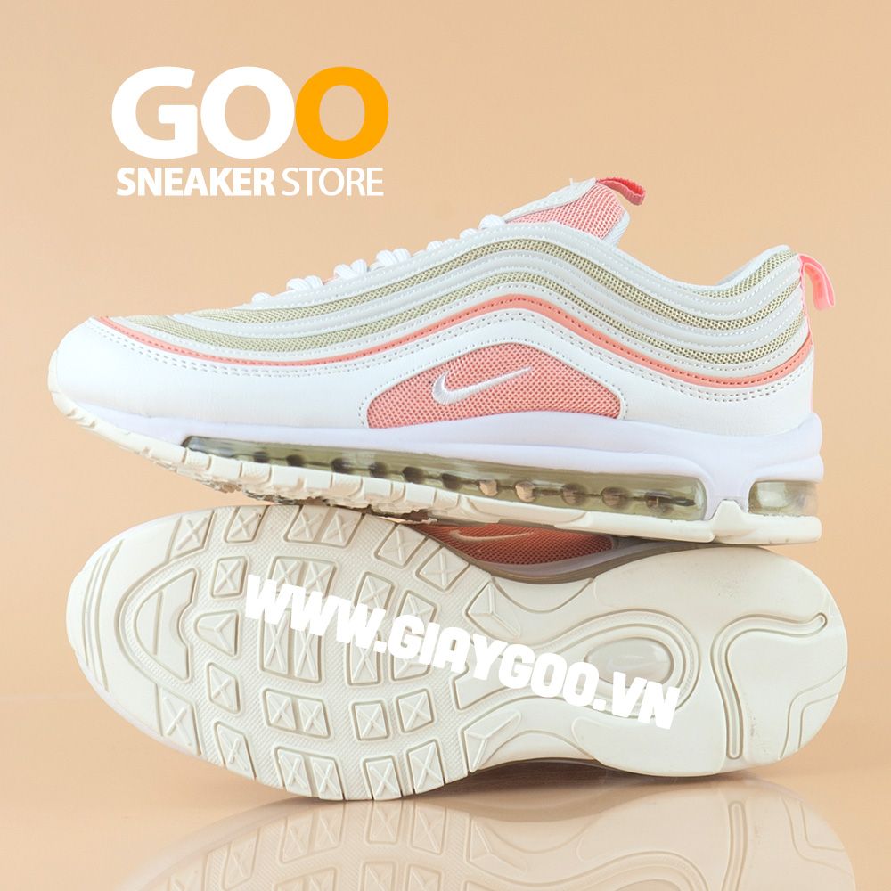  Nike Air Max 97 trắng hồng 