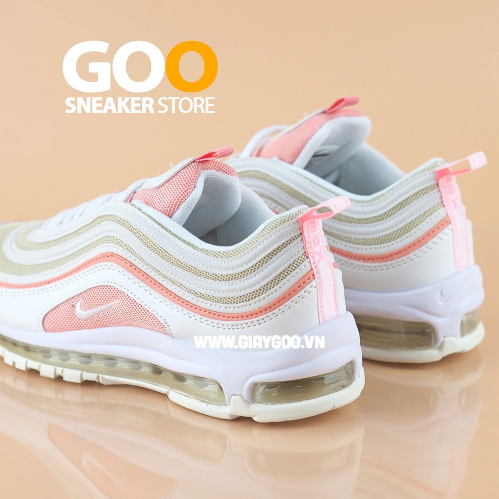  Nike Air Max 97 trắng hồng 