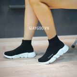  Giày Balenciaga đen trắng Speed Trainer 