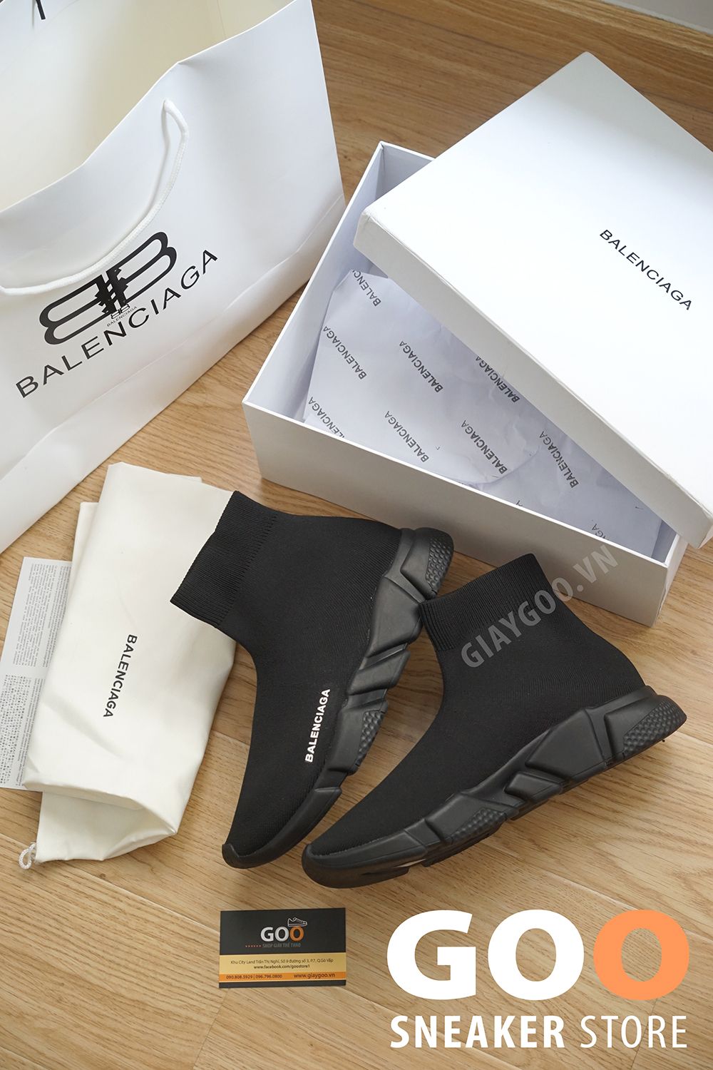 Balenciaga Speed Trainer đen full