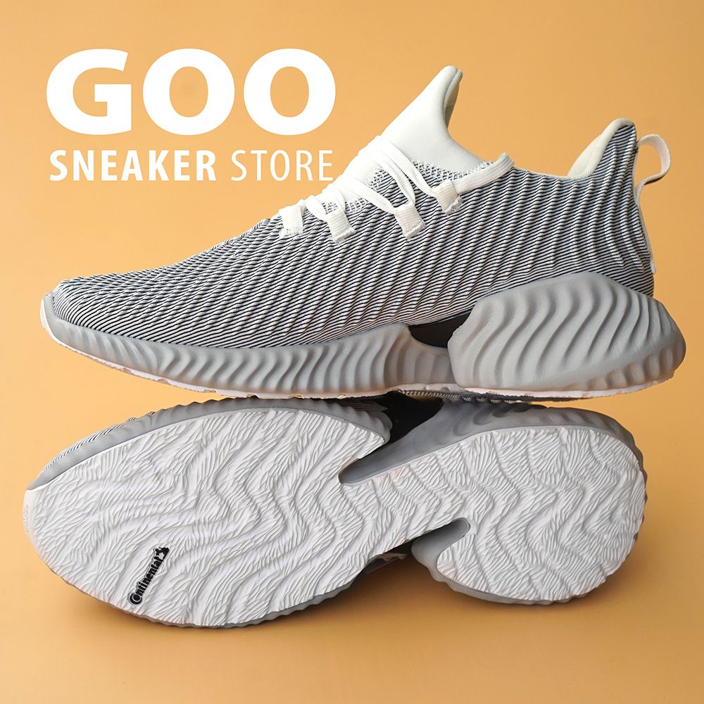  Giày Alphabounce Instinct Xám Trắng 2018 