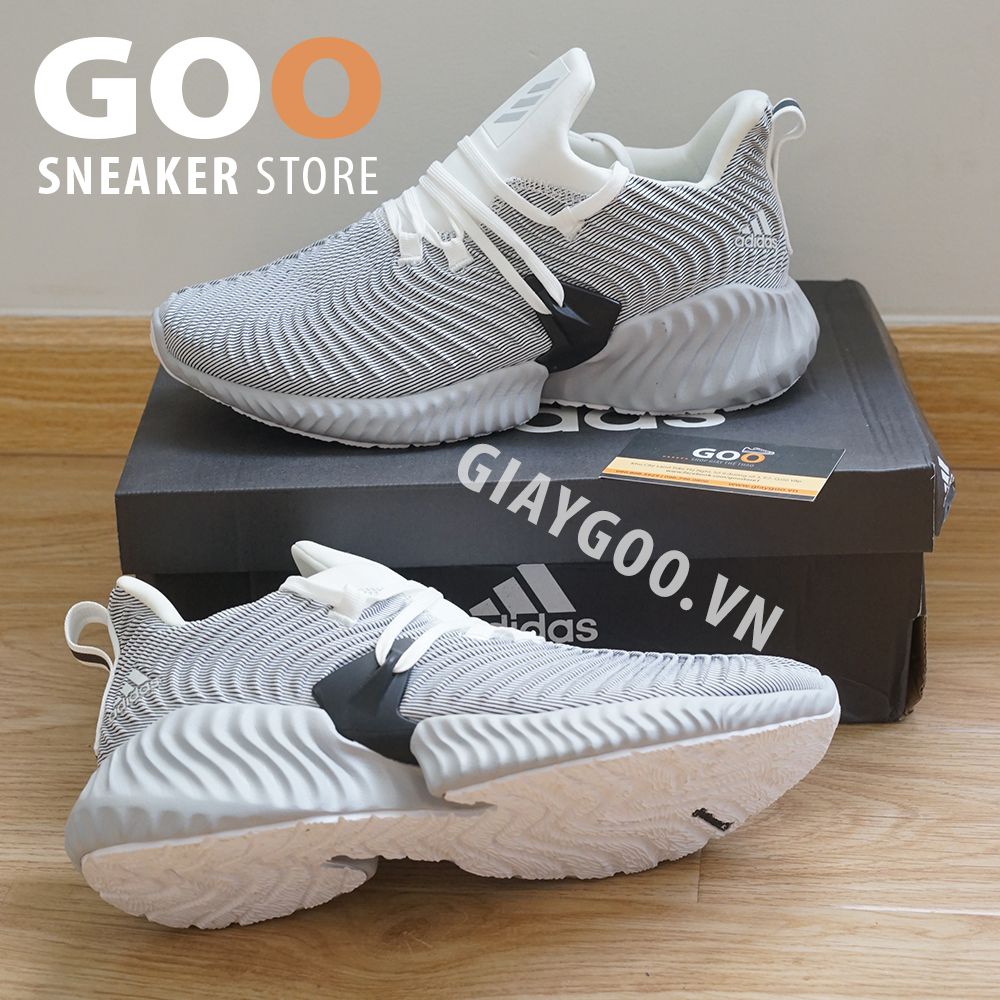 Giày Alphabounce Instinct Xám Trắng 2018