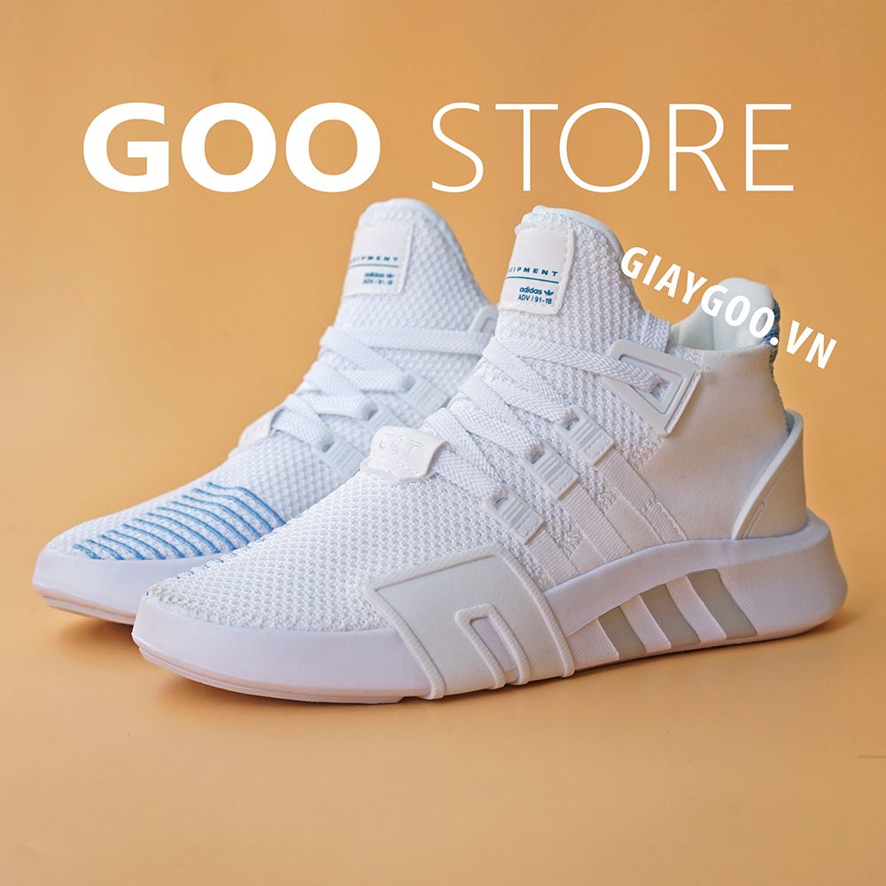  Adidas EQT Bask Trắng Xanh (Form rộng. nên chọn nhỏ hơn 1 size) 